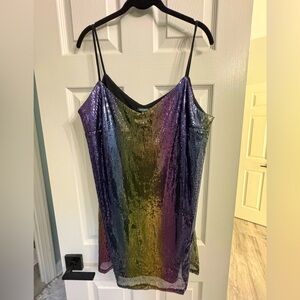 Wild fable rainbow tank dress